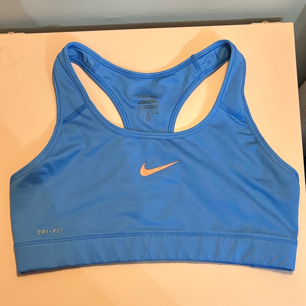 Nike Women's Dri-FIT Blue Sports Bra
